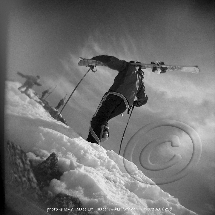 Vintage-style ski images - Matt Lit Photo - Colorado Photographer